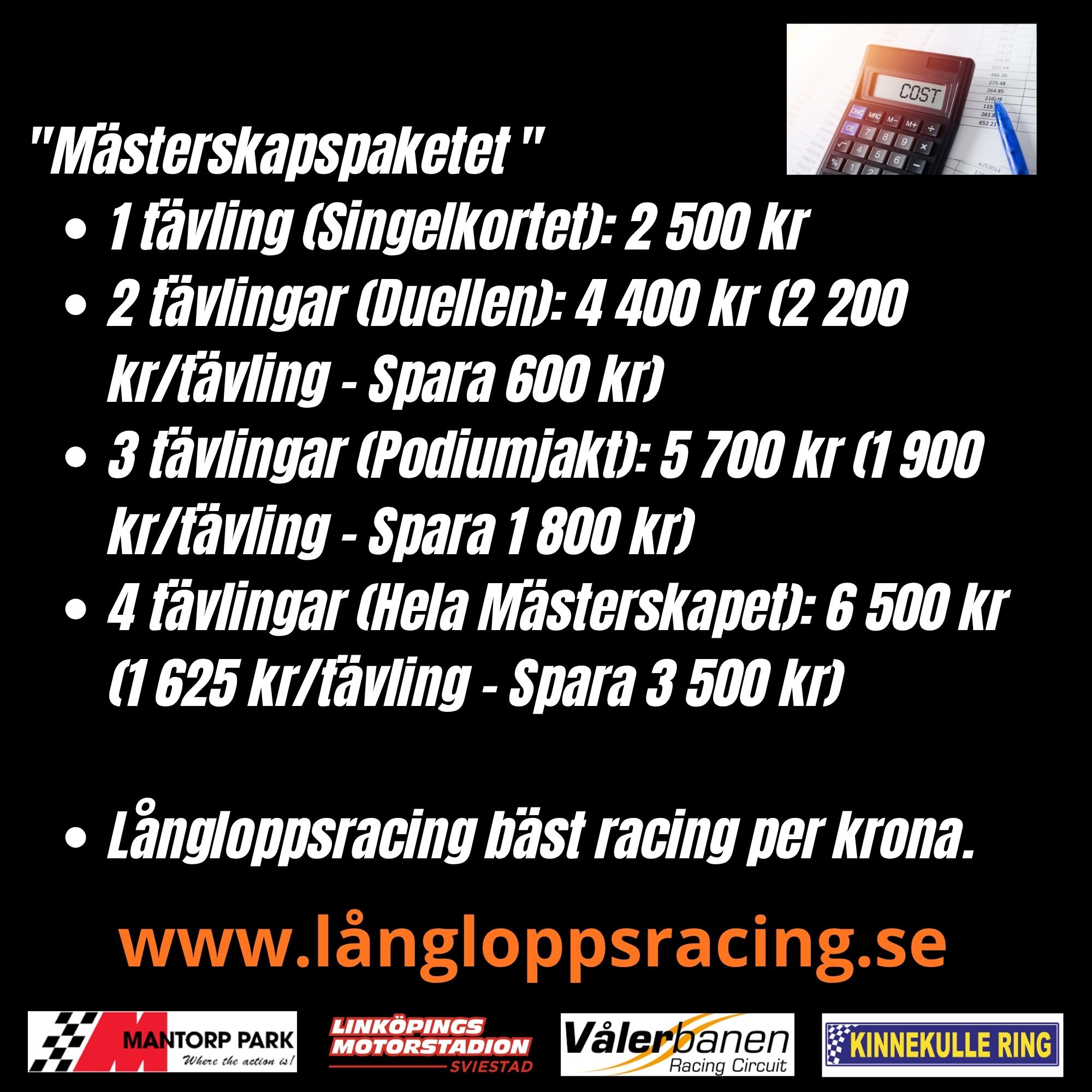 Långlopps info priset